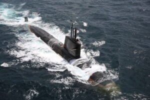 INS Kalvari (S21) at sea